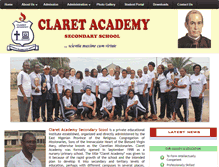 Tablet Screenshot of claretedu.org